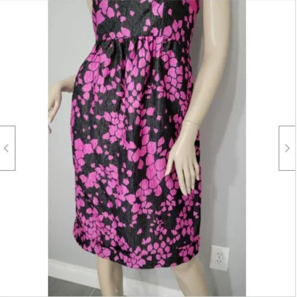 NWT Armani Collezioni Black & Pink Cocktail Dress 10